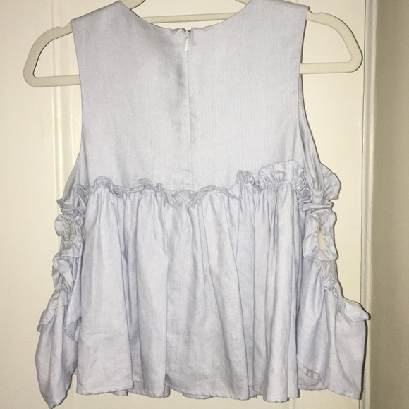 J.O.A. layered ruffle cold shoulder top - Picture 5 of 7